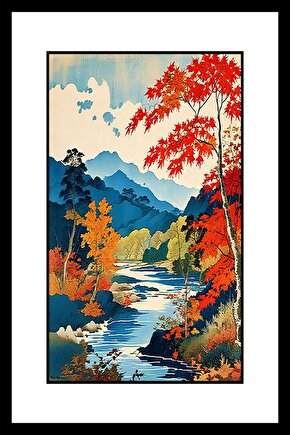 Irmak ve Doğa Digital Art ( ÇERÇEVESİZ - ÇERÇEVE YOKTUR ) ( ULTRA HD ) FOLYO AFİŞ - POSTER