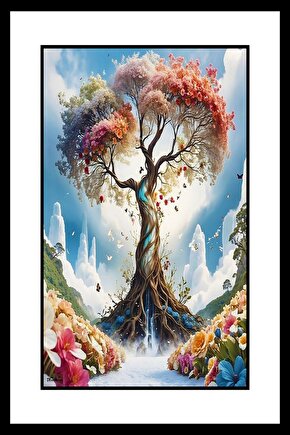 Soy Ağacı Digital Art ( ÇERÇEVESİZ - ÇERÇEVE YOKTUR ) ( ULTRA HD ) FOLYO AFİŞ - POSTER