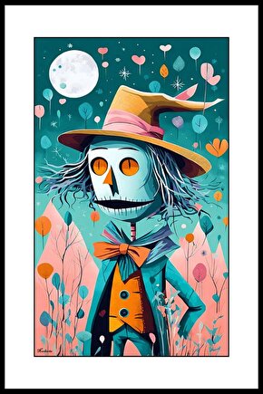 Korkuluk Adam Digital Art ( ÇERÇEVESİZ - ÇERÇEVE YOKTUR ) ( ULTRA HD ) FOLYO AFİŞ - POSTER