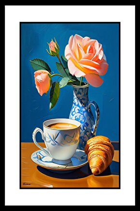 Kahve Keyfi Digital Art ( ÇERÇEVESİZ - ÇERÇEVE YOKTUR ) ( ULTRA HD ) FOLYO AFİŞ - POSTER