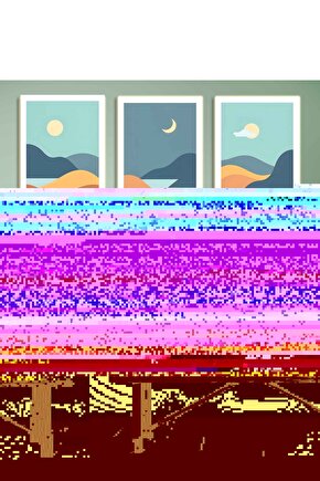 Matisse - Boho - Art Deco - Soyut - Doğa ( 3 lü Çerçevesiz ) Poster - Afiş - Tablo KR2C00742