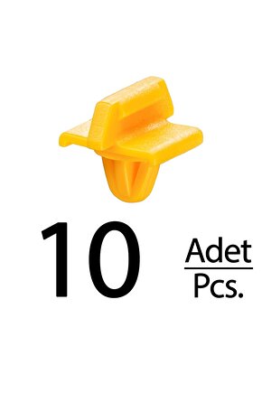 Mercedes W201 için Çamurluk Kaplama Klips - 10 Adet