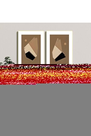 Matisse - Sanat - Soyut - Doğa - Ev - Yaşam ( 2 Li Çerçevesiz ) Poster - Afiş - Tablo NNHT517