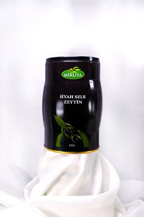 Siyah Sele Zeytin 1 Kg Teneke