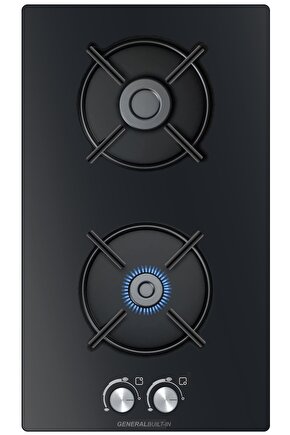 İKİ GÖZLÜ CAM OCAK ANKASTRE EMNİYETLİ TÜPLÜ CE BELGELİ