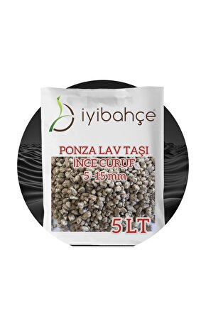 Pomza Volkanik Tüf 5 LT Açık Renk 5-15 mm Boy