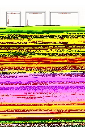 BOHEM TARZI AHŞAP DUVAR RAFI KİTAPLIK (60x40x15)