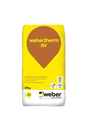 THERM SV ISI YALITIM LEVHA YÜZEY SIVASI 25 KG