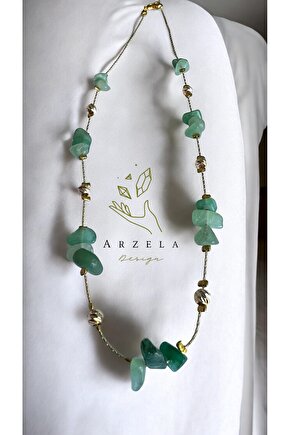 Doğal Taş AVENTURİN KOLYE