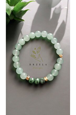 Doğal Taş BİLEKLİK AVENTURİN VE ANYOLİT TAŞI