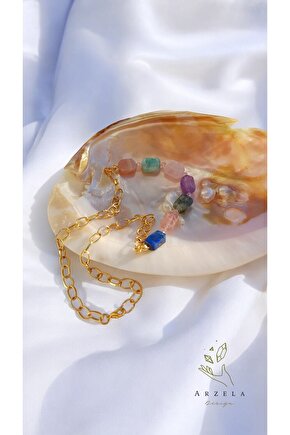 Doğal Taş Çakra Kolye 7 Cakra Dengesi