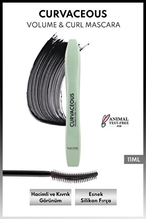 Curvaceous Hacim ve Kıvırma Etkili Maskara - Siyah