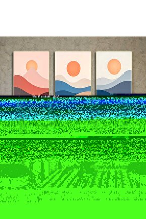 Matisse - Boho - Art Deco - Soyut - Doğa ( 3 lü Çerçevesiz ) Poster - Afiş - Tablo KR2C01093