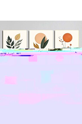 Matisse - Boho - Art Deco - Soyut - Doğa ( 3 lü Çerçevesiz ) Poster - Afiş - Tablo KR2C00100