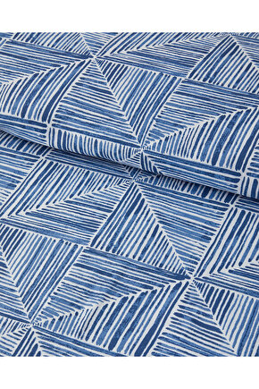 Modern Diamond Çift Kişilik Nevresim Seti Mavi