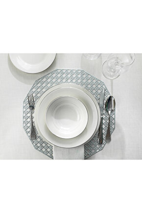 Sirius Porselen 24 Parça 6 Kişilik Yemek Takımı Silver