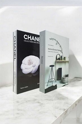 Dekoratif Kitap Görünümlü Kutu 2li Set Decorative Book Looking Box
