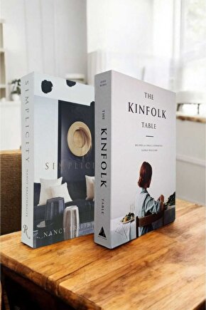 Dekoratif Kitap Görünümlü Kutu 2li Set Decorative Book Looking Box