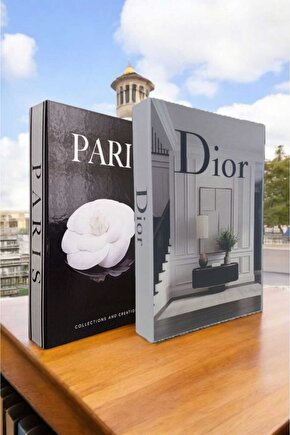 Dekoratif Kitap Görünümlü Kutu 2li Set Decorative Book Looking Box