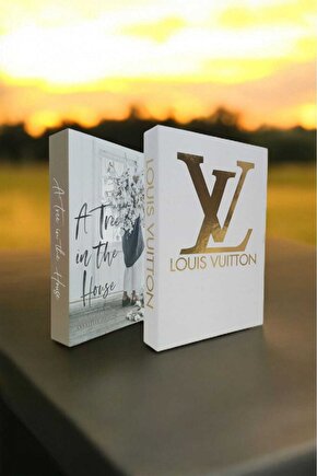 Dekoratif Kitap Görünümlü Kutu 2li Set Decorative Book Looking Box
