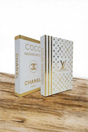 Dekoratif Kitap Görünümlü Kutu 2li Set Decorative Book Looking Box