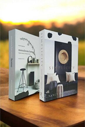 Dekoratif Kitap Görünümlü Kutu 2li Set Decorative Book Looking Box