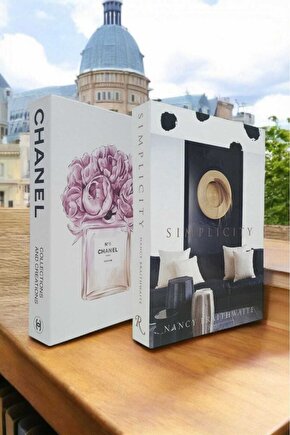 Dekoratif Kitap Görünümlü Kutu 2li Set Decorative Book Looking Box