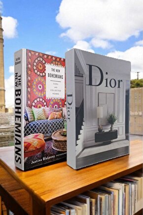 Dekoratif Kitap Görünümlü Kutu 2li Set Decorative Book Looking Box