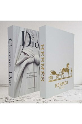 Dekoratif Kitap Görünümlü İçi Açılabilir Kutu 2 Adet