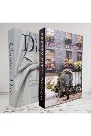 Dekoratif Kitap Görünümlü İçi Açılabilir Kutu 2 Adet