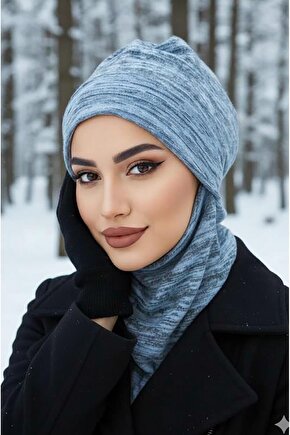 Soft Mavi Desen Maskeli Bere