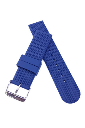 22 mm Silikon Saat Kordonu 24 MM - LACİVERT
