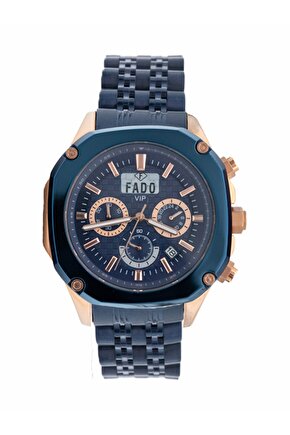 Rh 0030 Çelik Kordonlu Mavi Saat