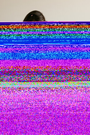 Kadın Siyah Deri Detaylı Peluş Bomber Ceket - Oversize