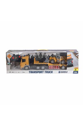 1:24 Uzaktan Kumandalı Şarjlı Işıklı Oyuncak Transporter Tır