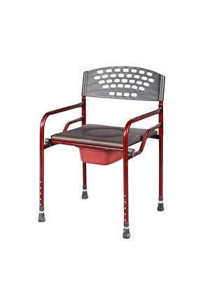 Klozet Yükseltici Deri Döşemeli Klozet Üstü Sandalye Şeklinde Yükseltici