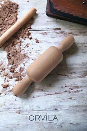 Mini Boy Ahşap Merdane 25 Cm