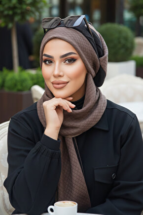 Vizon Siyah Kapitone Tesettür Bere