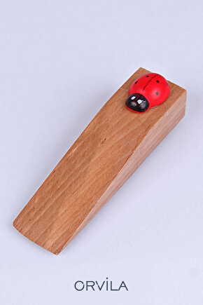 Kahverengi Uğur Böcekli Kapı Altı Durdurma Stoperi