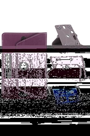 Hometech Alfa 10MD 10 Uyumlu Üniversal Dönerli Standlı Tablet Kılıfı +Dokunmatik Kalem