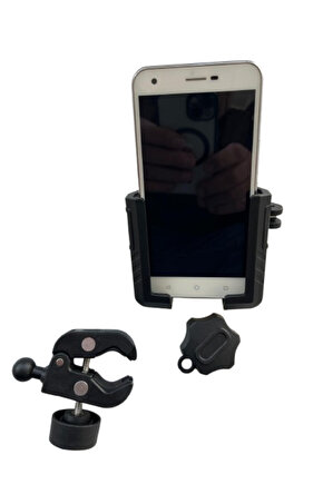 Motosiklet Scooter Atv Bisiklet Yandan Kilitlemeli Gidon Bağlantılı Telefon Tutucu A+++ Kaliteli