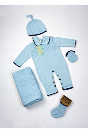 Yeni Doğan 5li Triko Tulum Set