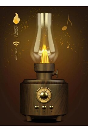 C210 NOSTALJİK GAZ LAMBASI BLUETOOTH SPEAKER KABLOSUZ ŞARJLI HOPARLÖR GECE LAMBASI