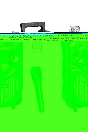 MİKROFONLU BLUETOOTH SPEAKER LED IŞIKLI KARAOKE HOPARLÖR SD KART USB AUX BÜYÜK BOY HOPARLÖR