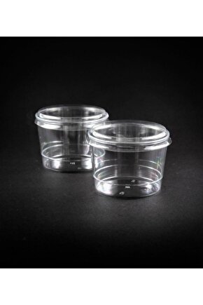 Plastik Kap 180cc Bodega 30 Adet (1 Paket) Kapaklı