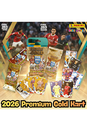 Panini FIFA 365 Adrenalyn XL 2026 Premium Gold Kart - Futbolcu Kartları - Gold Trading Oyuncu Kartı