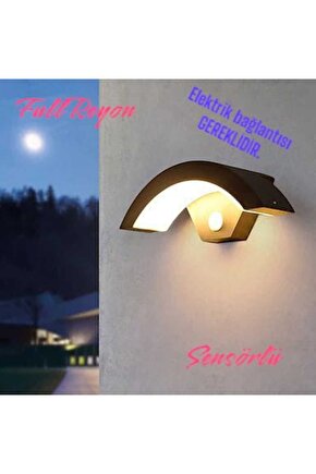 Elektrikle Çalışır, Sensörlü 24 Watt İç ve Dış Mekan Led Duvar Aplik 3000K G. Işığı Led Armatür