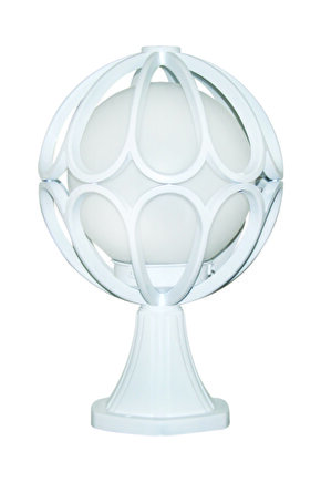 Set Üstü Papatya Bahçe Ve Dış Mekan Aydınlatma Armatürü Beyaz