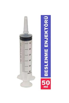 50 Cc Beslenme Çam Uçlu Enjektör 60 Adet