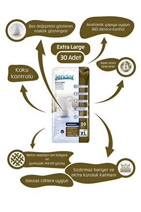 Emici Külot Xlarge 30 Adet 1 Paket